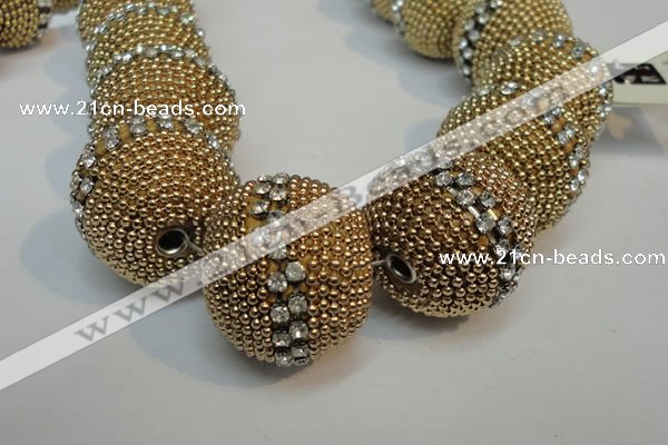 CIB425 25mm round fashion Indonesia jewelry beads wholesale