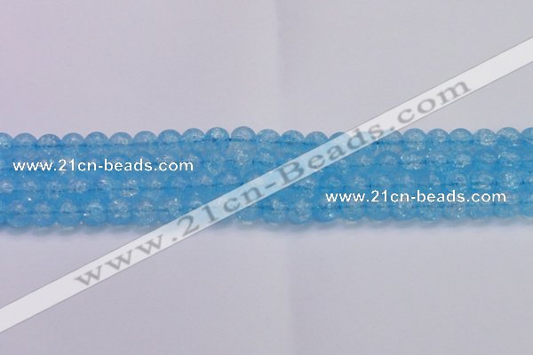 CKQ331 15.5 inches 10mm round dyed crackle quartz beads wholesale