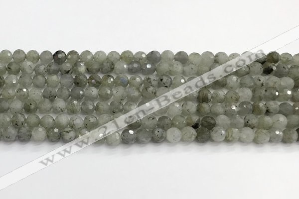 CLB1075 15.5 inches 6mm faceted round labradorite beads