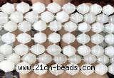 CME600 15 inches 10*11mm bicone Angola clear quartz beads