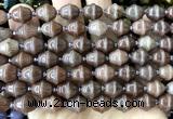 CME615 15 inches 10*11mm bicone purple aventurine jade beads