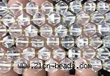 CME800 15 inches 8*10mm faceted bicone white crystal beads