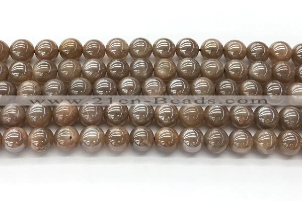 CMS2082 15 inches 10mm round AB-color moonstone beads