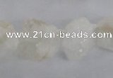 CNG1640 15.5 inches 13*18mm - 18*25mm nuggets plated druzy agate beads