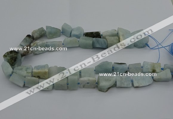 CNG5244 15.5 inches 8*12mm - 15*25mm nuggets aquamarine beads