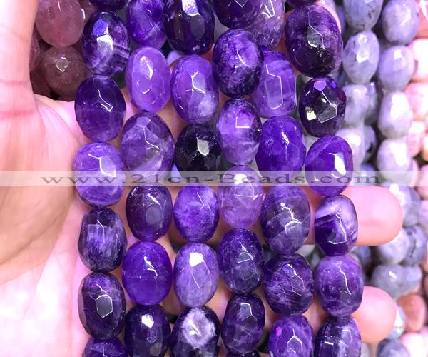 CNG9353 15 inches 12*16mm - 15*20mm faceted nuggets amethyst beads