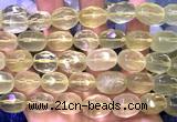 CNG9354 15 inches 12*16mm - 15*20mm faceted nuggets lemon quartz beads