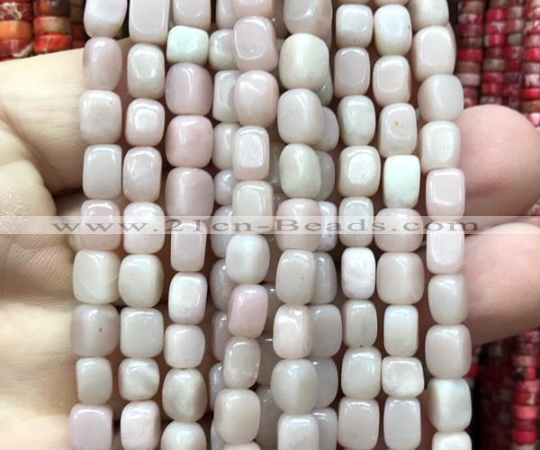 COP1828 15 inches 5*7mm nuggets Chinese pink opal beads