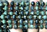 CRB6026 15 inches 6*8mm faceted rondelle kambaba jasper beads