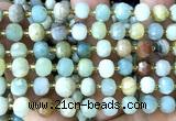 CRB6080 15 inches 6*8mm faceted rondelle colorful amazonite beads