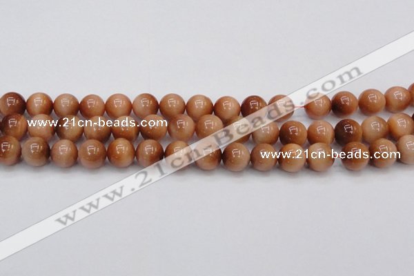 CTE1652 15.5 inches 8mm round sun orange tiger eye beads