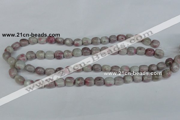 CTO221 15.5 inches 12*14mm nugget pink tourmaline gemstone beads