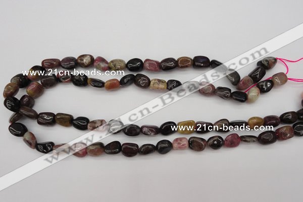 CTO382 15.5 inches 9*11mm natural tourmaline nuggets beads