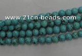 CWB554 15.5 inches 5mm round howlite turquoise beads wholesale