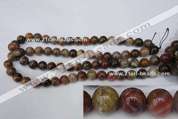 CWJ274 15.5 inches 12mm round wood jasper gemstone beads wholesale