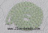 GMN516 Hand-knotted 8mm, 10mm prehnite 108 beads mala necklaces