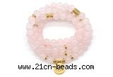 GMN7050 8mm rose quartz 108 mala beads wrap bracelet necklaces