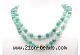 GMN8008 18 - 36 inches 8mm, 10mm green banded agate 54, 108 beads mala necklaces