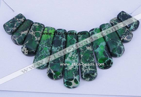 NGP103 Dyed imperial jasper gemstone pendants set jewelry wholesale