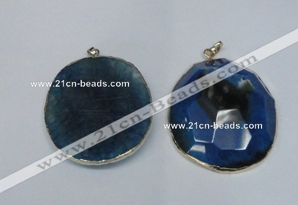 NGP1529 50*55mm - 55*60mm freeform druzy agate pendants