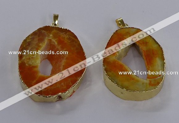 NGP3822 30*40mm - 40*50mm freeform druzy agate pendants