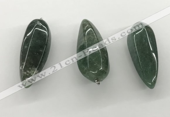 NGP5556 14*40mm - 23*58mm teardrop Canadian jade pendants